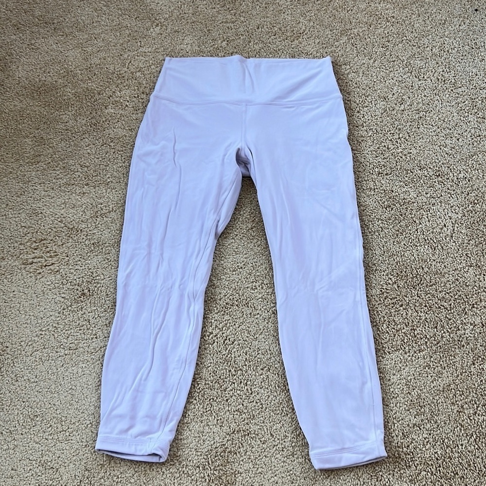 Lululemon Athletica SZ 12, lilac athletic leggings .